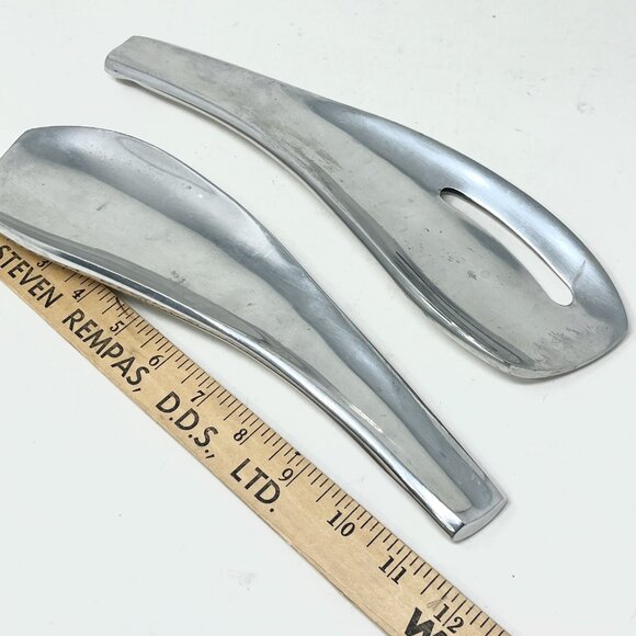 Vintage Dansk Salad Serving Set Aluminum Modernist Serve Ware Jens Quistgaard - Picture 6 of 6